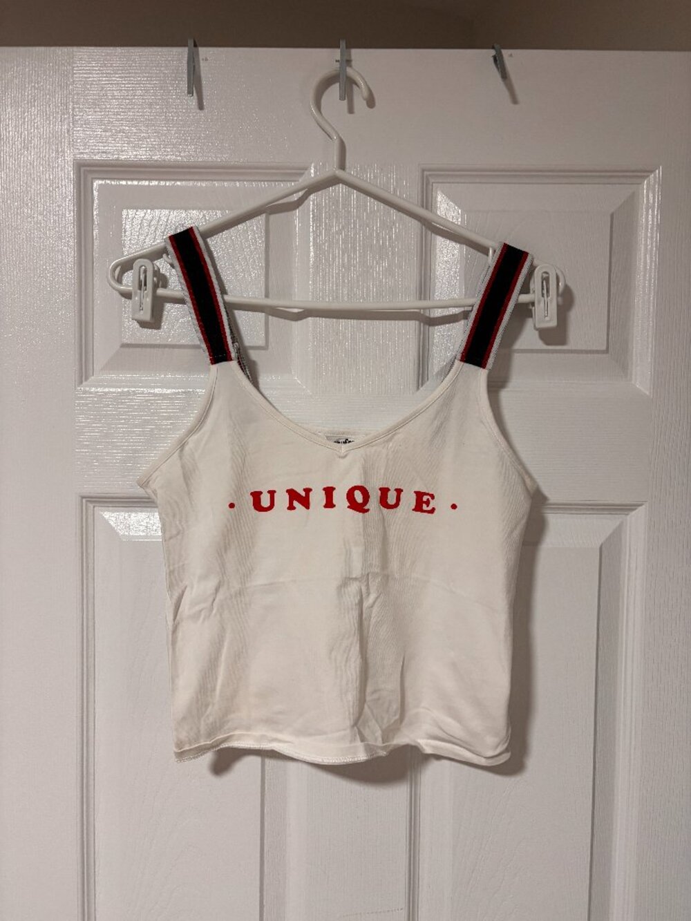 Graphic Crop Tank Top | "UNIQUE" Cropped Cami | Y2K Casual (Medium)